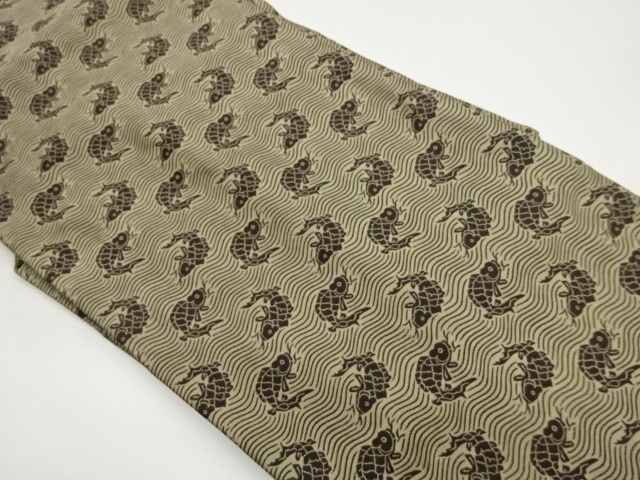 JAPANESE KIMONO / ARAISO PATTERN WEAVING NAGOYA OBI